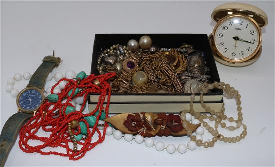 Mixed silver & other jewellery